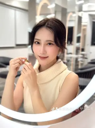 ロング カラー 山崎/ボブ縮毛矯正 レイヤー髪質改善のヘアスタイル