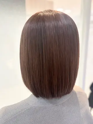 ショート カラー 艶質改善/縮毛矯正 ササキナツミのヘアスタイル