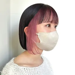 ミディアム カラー 韓国ヘア /男女❄️ 細江 美紅のヘアスタイル