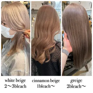 セミロング カラー Kana 🍋 ハイトーン【高円寺】のヘアスタイル