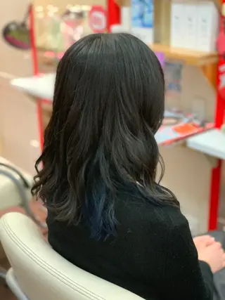 セミロング カラー たけい ゆうきのヘアスタイル