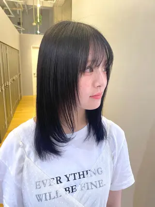 ミディアム 片山 朝陽のヘアスタイル