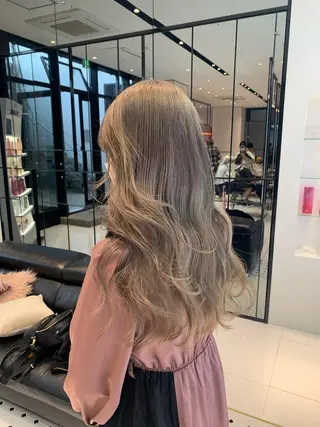 ロング カラー ハッシュカット/ハイ トーン/MANAMIのヘアスタイル