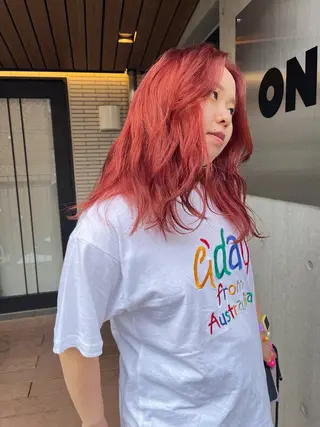 カラー 暖色・パーマ 🌼クニトウメイのヘアスタイル
