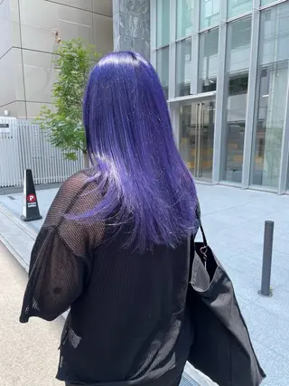 セミロング カラー 吉沢遣人/レイヤー 艶カラー/パーマのヘアスタイル