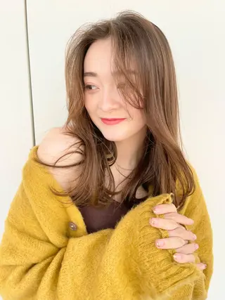 セミロング KURO/韓国ヘア /レイヤーカットのヘアスタイル