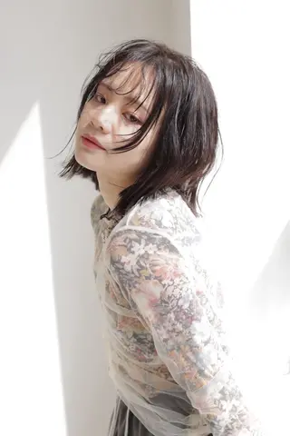 ミディアム 前田 さくらのヘアスタイル