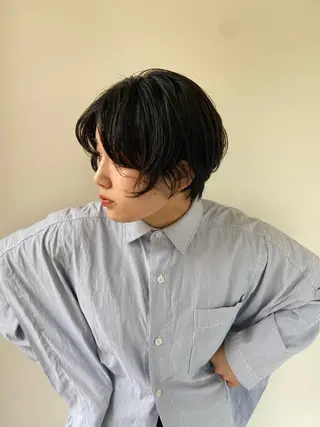 ショート ヘアアレンジ パーマ特化美容師 mikuのヘアスタイル