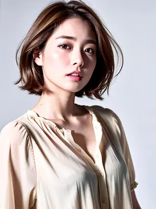 ショート カラー La Ruelle 江曽島店のヘアスタイル