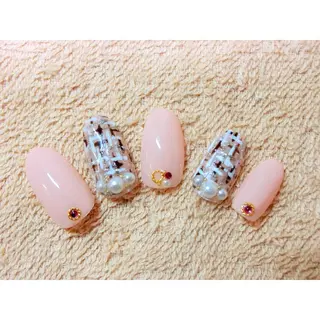 ネイル 痛ネイル/ワンホン/ フィルイン/長さだしのネイルデザイン