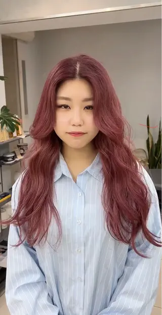 ロング レイヤー×ツヤカラー 渋谷/kougaのヘアスタイル