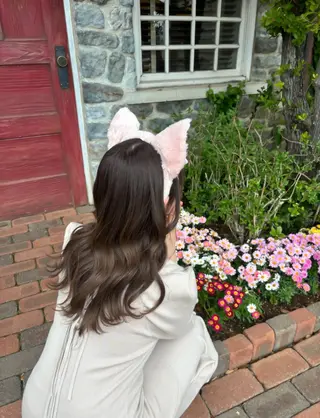 ミディアム カラー ヘアアレンジ RIHO/愛されモテ /透明感カラーのヘアスタイル