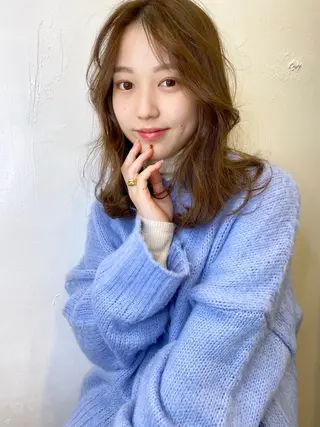 セミロング カラー パーマ 🥣 hashi 🛋️のヘアスタイル