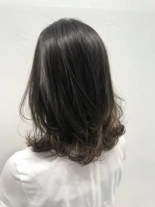 セミロング カラー ヘアアレンジ 似合わせ専門美容師 なかじまのヘアスタイル