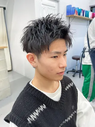 メンズ 森本裕/オーナー/ スパイラルパーマのヘアスタイル