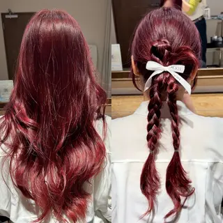 ロング カラー ヘアアレンジ 髙木美緒🌿 レイヤー/アレンジのヘアスタイル