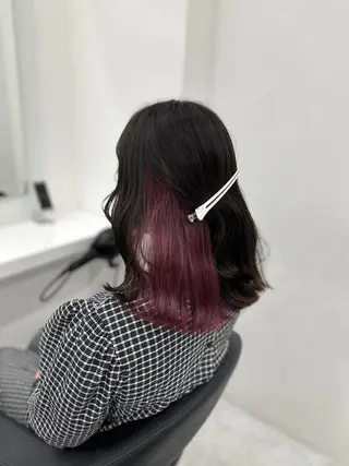 ロング カラー パーマ ヘアアレンジ メンズ キッズ ♥️韓国ヘア レイヤー♥️ゆりのヘアスタイル