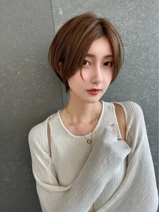 ショート 髪質改善×韓国ヘアサロン Role 博多【ロール】所属・yui🎀ブリーチ なしWカラー/博多のヘアスタイル