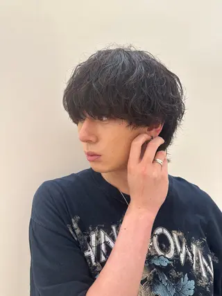 パーマ メンズ 松田 潤平のヘアスタイル