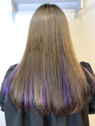 ロング カラー 青野 文香のヘアスタイル