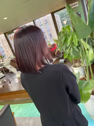 ミディアム カラー 土居 正季のヘアスタイル