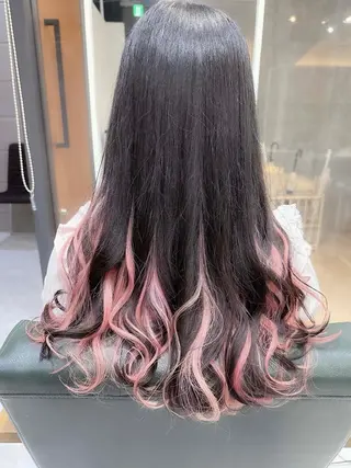 ロング カラー 𝐍𝐚𝐧𝐚{ 原宿/ハイトーン🫧のヘアスタイル