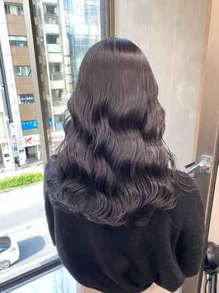セミロング カラー レイヤー/韓国❣️ 髪質改善/亘紘輝のヘアスタイル