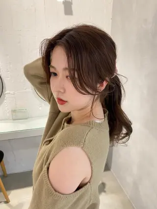 セミロング レイヤーカットのプロ 大人ヘア宮森貴志のヘアスタイル