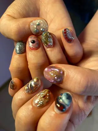 ネイル NICO nail　三軒茶屋店　ネイル＆アイラッシュ所属・oichan 𖦹°‧のネイルデザイン