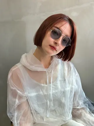 ショート カラー ショート/ボブ専門 宮脇美奈/南船場のヘアスタイル