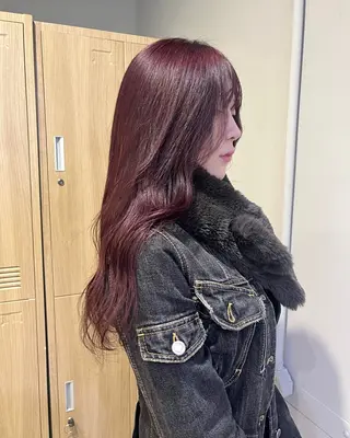 カラー ハッシュカット🐈 韓国レイヤー/ののかのヘアスタイル