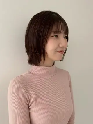 ミディアム 柔らかい縮毛矯正/ ボブ/北林のヘアスタイル