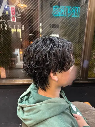 ミディアム パーマ メンズ特化美容師 /yuumaのヘアスタイル