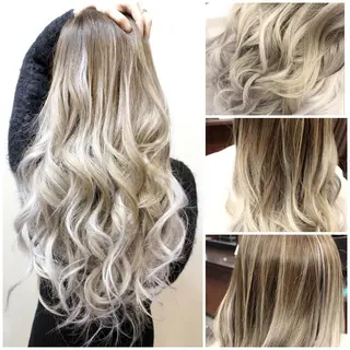 ロング カラー ヘアアレンジ Shelltie Fiel (シェルティフィエル)所属・次世代シールエクステ 錦糸町 小泉 朋之のヘアスタイル