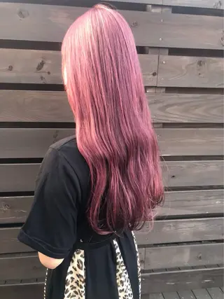 ロング 赤み消しカラー 🩵かりんのヘアスタイル