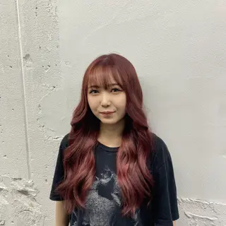 ロング カラー 🍓URARA 🥀最強ハイトーン❤のヘアスタイル