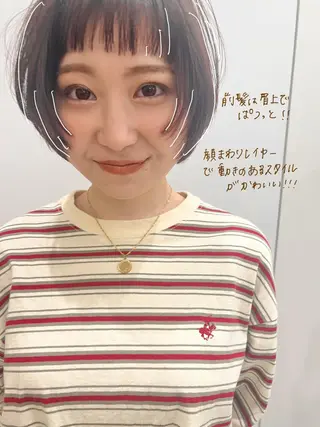 ショート 似合わせカット🫧 /パーマRINAのヘアスタイル