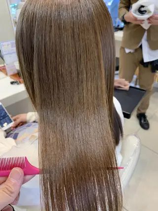 ロング 韓国レイヤー／髪質 改善カラー/れんのヘアスタイル