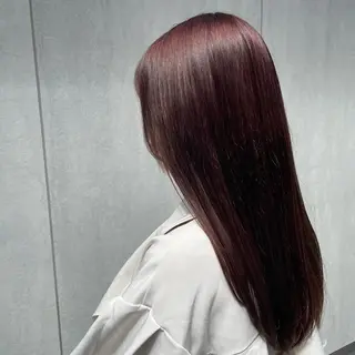 ロング カラー Hair salon　Sui所属・コテ巻き風パーマ 暖色カラー/伊藤菜月のヘアスタイル