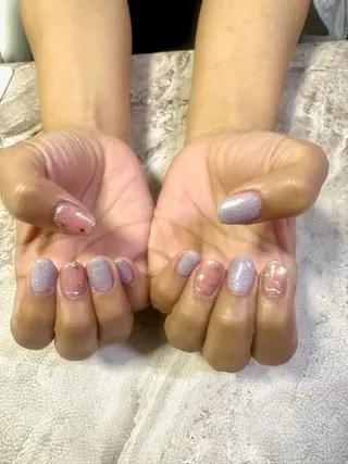 ネイル Chiara チップ長さ出しのネイルデザイン