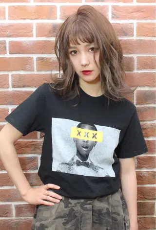 ミディアム カラー パーマ 🤲ヘッドスパ🤲 たにぐちあつし🤲のヘアスタイル