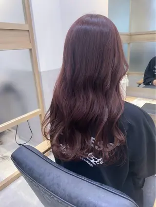 ロング カラー 艶髪韓国ヘア 💘小笠原涼華のヘアスタイル