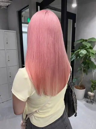 セミロング カラー 暖色ハイトーン特化 🥇Mioのヘアスタイル