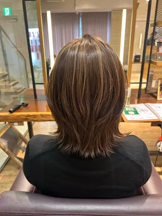 ミディアム カラー 艶カラー🌸アレンジ 🌹Sally🕊️のヘアスタイル