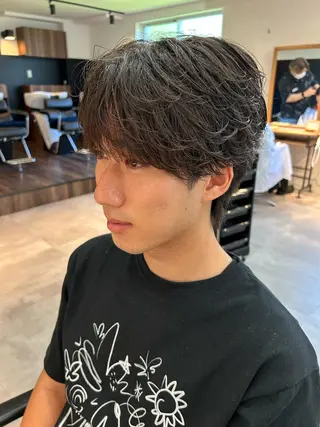 パーマ メンズ 千葉 シャドウパーマ ニュアンスパーマ 関のヘアスタイル