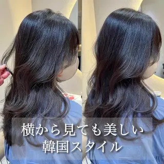 ロング カラー レイヤーカット/ 顔周り 五島巨幹のヘアスタイル