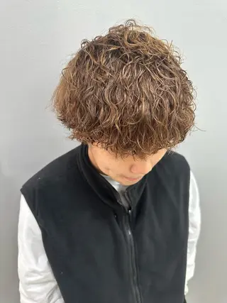 パーマ Agu hair act 姫路駅前おみぞ筋店所属・カワモト ソウタのヘアスタイル
