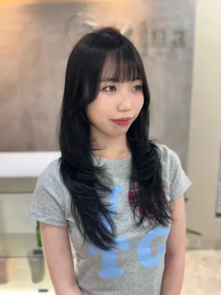 ロング カラー Zina梅田茶屋町所属・Mayu💖 Zina梅田茶屋町のヘアスタイル