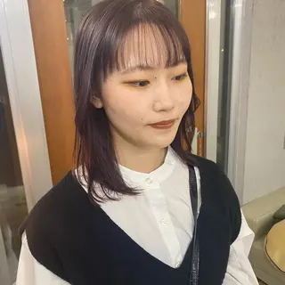 セミロング en⁺ trust所属・山口 麗音のヘアスタイル