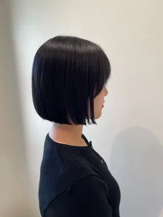 ショート ボブ/インナーカラー /眉毛/Miyuのヘアスタイル